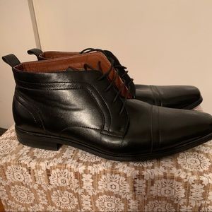 Ferro Aldo Mens-806005A Cap Toe Ankle High Laceup